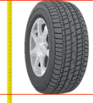 tire being measured